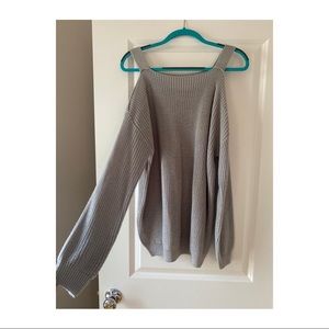 Hardly Warn! Shoulder Peep Sweater